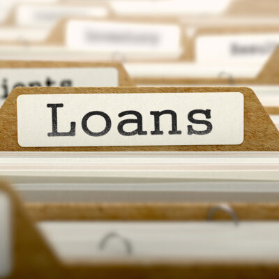 Loans Concept with Word on Folder 6 different ways to borrow money you may not know about