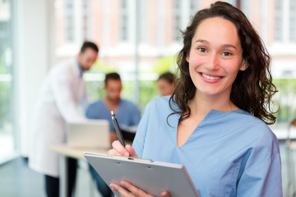 Portrait of a Young Attractive Nurse at the Hospital the benefits of telehealth and how it transformed the medical field