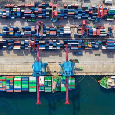 Free Birds-eye View Photo of Freight Containers Stock Photo