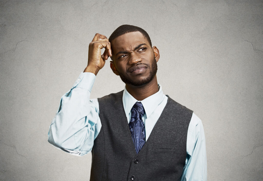 Confused Business Man Short Term Memory Loss Remembering 7 important techniques to improve your memory